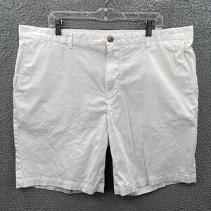 Vineyard Vines Shorts Mens 42 White Breaker Chino Stretch Cotton Twill Preppy